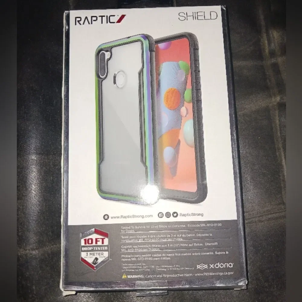 Samsung Galaxy A11, Iridscent Raptic Shield Case